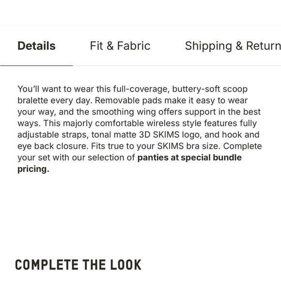 Skims Naked Scoop Bralette - Picture 3 of 6